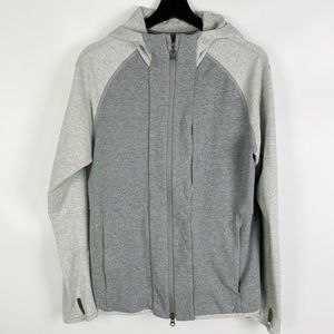 LULULEMON Gray Two-tone Hoodie 3-Pocket